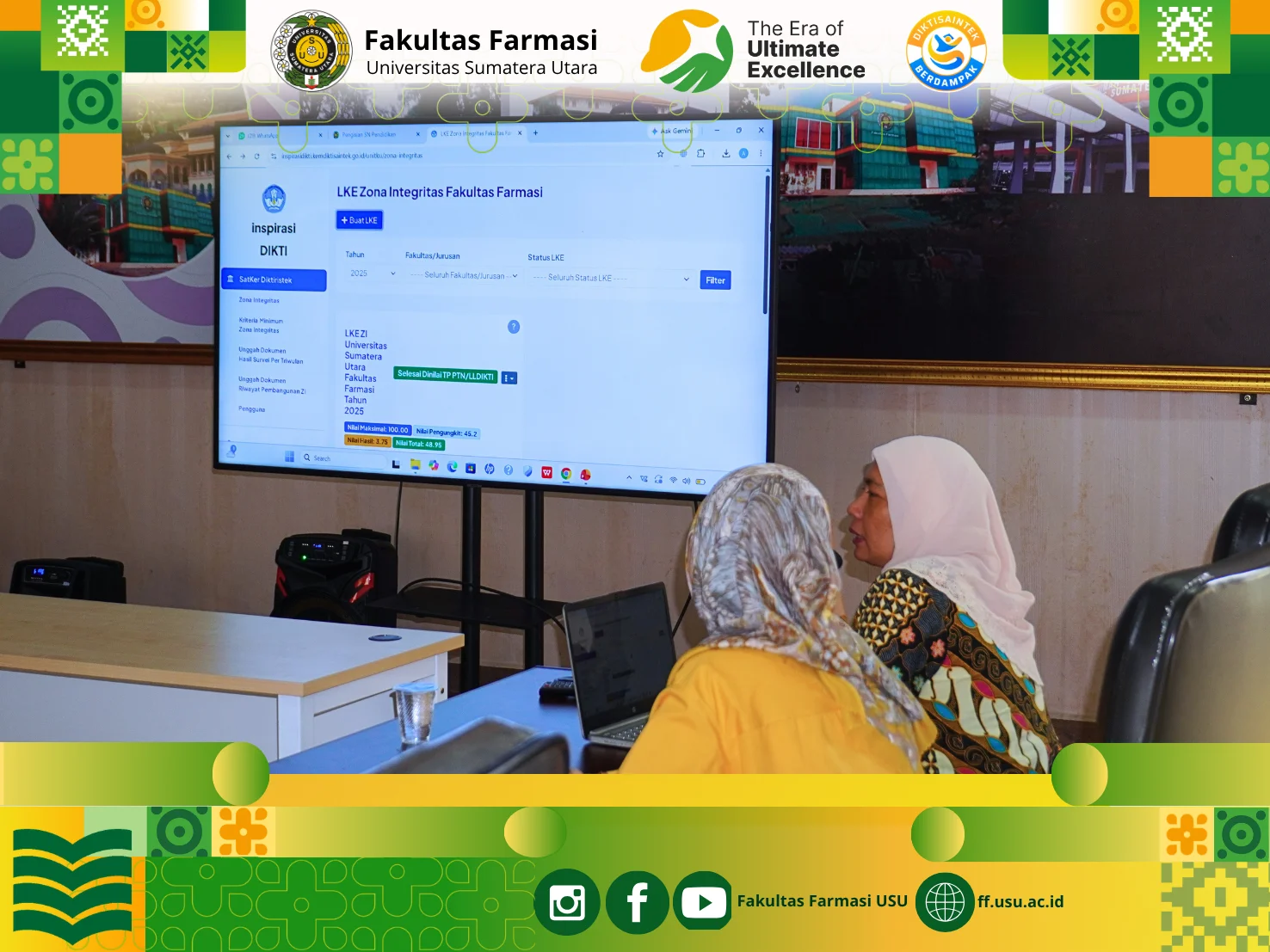 Fakultas Farmasi USU Perkuat Zona Integritas melalui Evaluasi dan Peningkatan Kualitas Pelayanan Publik